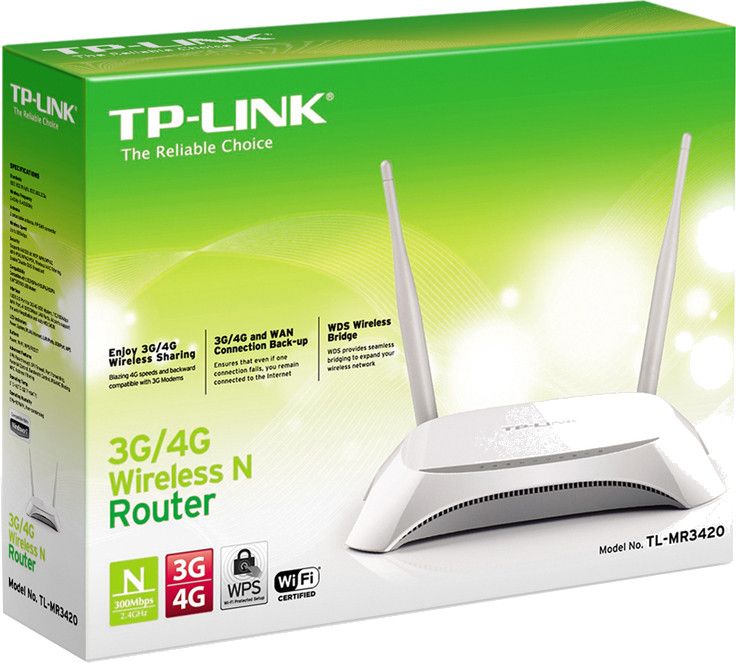 TP-LINK TL-MR3420 3G/4G Wireless N Router